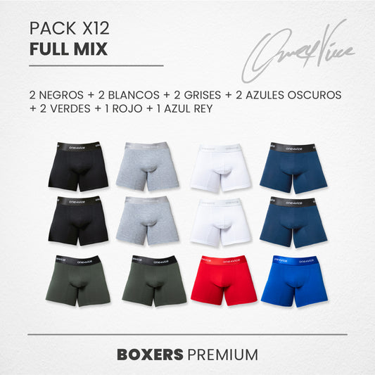 PACK X12 BOXER HOMBRE - FULL MIX - ONE4VICE