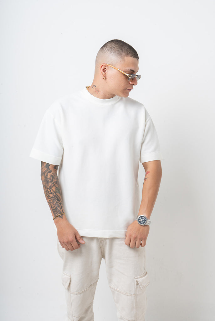 Camiseta OVERSIZE RIB PREMIUM Texturizada