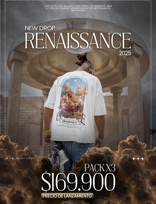 Camiseta Oversize Estampada RENAISSANCE – ONE4VICE Edición Limitada